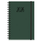 AGENDA ANUAL 2026 NATURE D13 WIREO TAPA DURA TELA VERDE DP | MYRGA